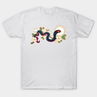 Snake and flowers 2 T-Shirt